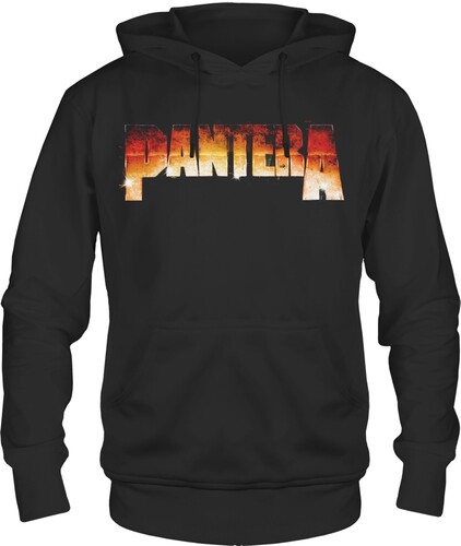 PANTERA BRASS SNAKE PRINT HOODIE LG BLK 31511418A3