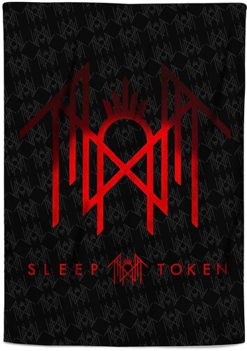 Rocksax - Sleep Token - Red Logo - Sherpa Fleece Blanket (60 in x 80 in)