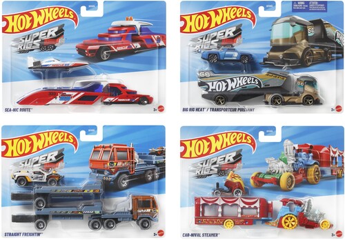 Mattel - Hot Wheels Super Rigs 4-Piece B Assortment