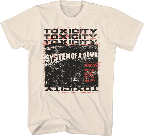 System of a Down - Toxicity Stack Scribble T-Shirt - 2XL Natural 21SOAD044LA5