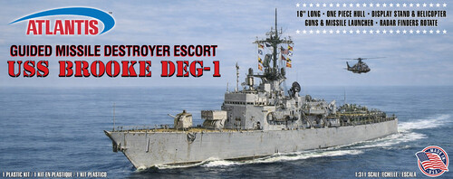 USS Brooke (DEG-1) Guided Missile Destroyer Escort 1/311 Scale Model Kit