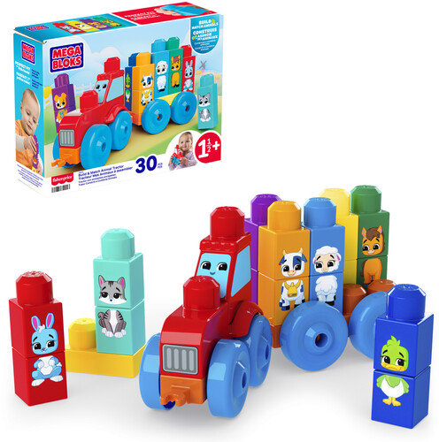 MEGA BLOKS - Build & Match Animal Tractor