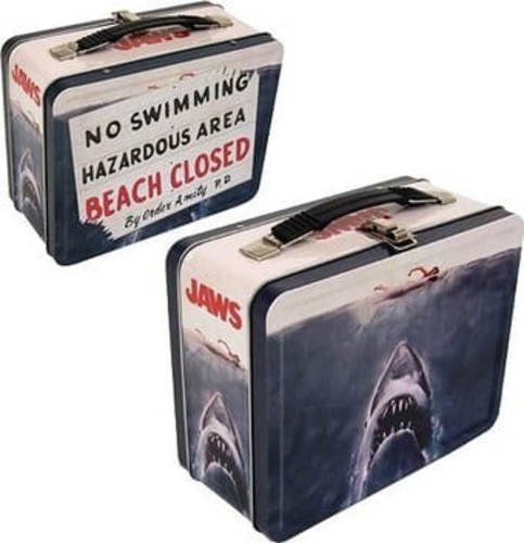 JAWS - BEACH CLOSED -TIN TO