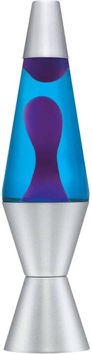 Lava® Lamp 14.5'' Purple Wax/Blue Liquid/Silver Base & Cap