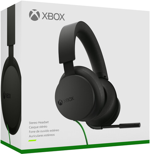 Xbox Accessory:  Wired Headset - Microsoft Stereo Headset - Black:  Compatible with PC, Switch, PS5, Xbox X|S