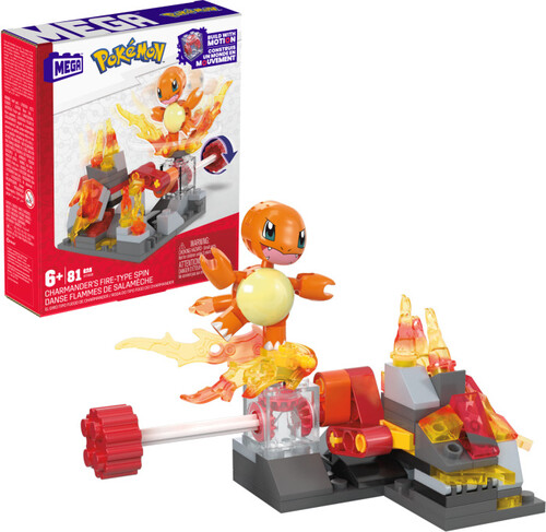 POKEMON CHARMANDERS FIRE TYPE SPIN 81 PIECE