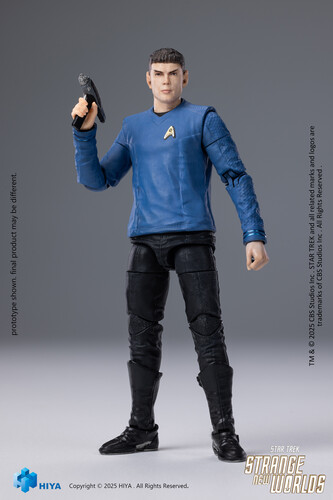 4IN STAR TREK STRANGE NEW WORLDS SPOCK FIGURE