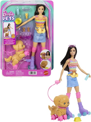 BARBIE SKATE & RUN FEATURE PET 2