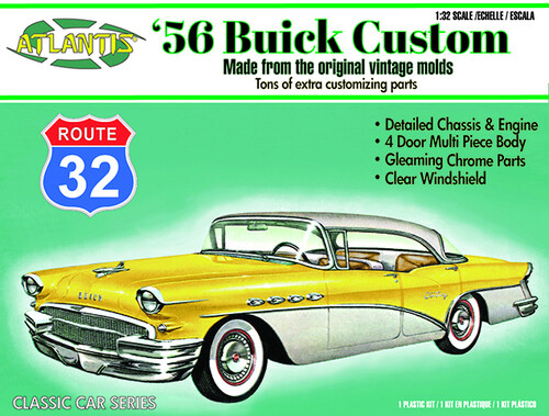 Route 32 Classic Car Series - 1956 Buick Century Custom 1/32 Scale Model Kit