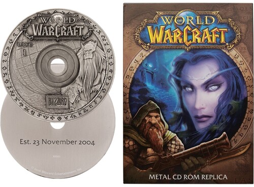 WORLD OF WARCRAFT - LTD ED CD-ROM BRASS REPLICA
