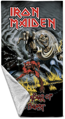 IRON MAIDEN NUMBER OF THE BEAST BEACH TOWEL|alliance entertainment