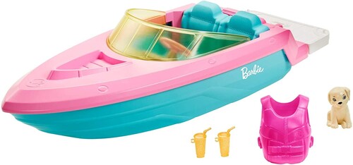 BARBIE BOAT WITH PUPPY