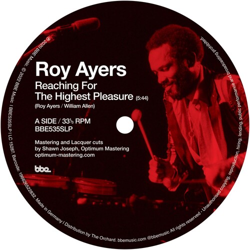 Roy Ayers - Reaching The Highest Pleasure / I Am Your Mind vinyl record cover