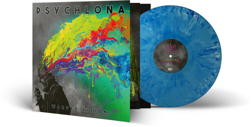 Psychlona - Warped Vision (Blk) (Blue) vinyl record cover