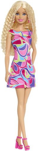 Mattel - Barbie Fashionista, Blonde Wavy Hair, Totally Hair-Inspired Dress & Accessories