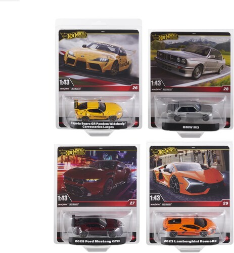 Mattel - Hot Wheels Premium 1:43 6-Piece J Assortment
