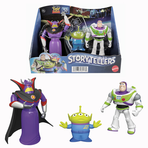 Mattel - Disney/Pixar Storytellers Toy Story Buzz, Zurg, Alien 3-Pack