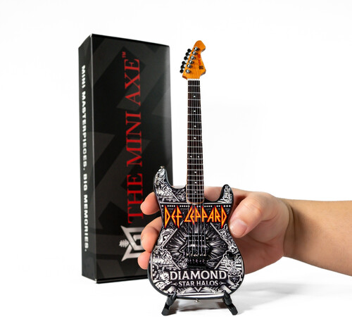 MINI AXE DEF LEPPARD DIAMOND STAR HALOS MINI GUITR