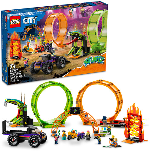 LEGO CITY STUNTZ DOUBLE LOOP STUNT ARENA