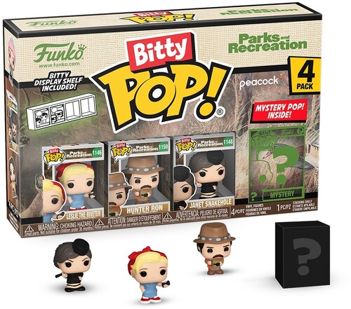 BITTY POP TELEVISION PARKS & RECREATION LESLIE 4PK