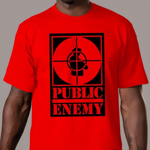 Public Enemy - Rebirth Of A Nation Big Logo (T-Shirt S) (Red)