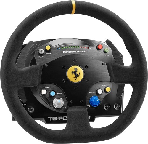 PC Accessory:  Racing - Thrustmaster Racing Wheel - Thrustmaster TS-PC Racer Ferrari 488 Challenge Edition
