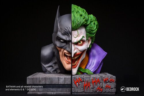 DC COMICS - BATMAN VS JOKER NEMESIS BOOKEND BUST