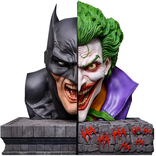 DC COMICS - BATMAN VS JOKER NEMESIS BOOKEND BUST