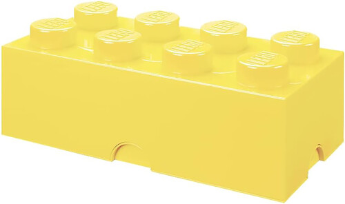 LEGO Storage Brick with 8 Knobs, Cool Yellow
