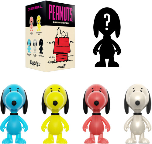 Super7 - Peanuts - Reaction Blind Box Wv5 - More Snoopies 12pc Flat