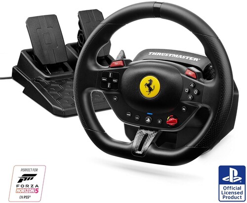 PlayStation 5 Accessory:  Racing Wheel - Thrustmaster T98 P Ferrari 296 GTB:  Officially Licensed by Sony