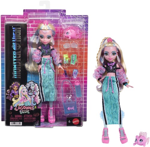 Mattel Collectible - Monster High Lagoona Blue Doll with Pet Neptuna