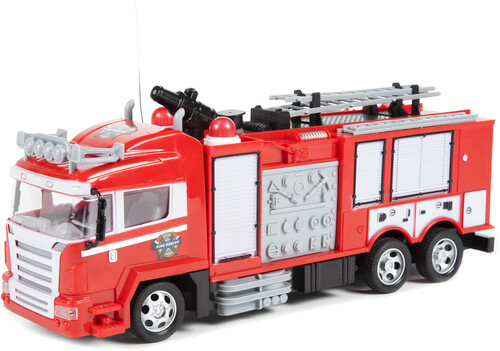 Rc Vehicles - Fire Truck Remote Control Truck w/ Light Up Lights & Shoots Water