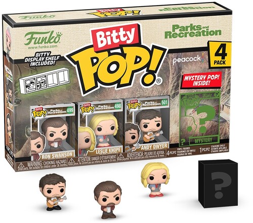BITTY POP TELEVISION PARKS & RECREATION RON 4 PACK