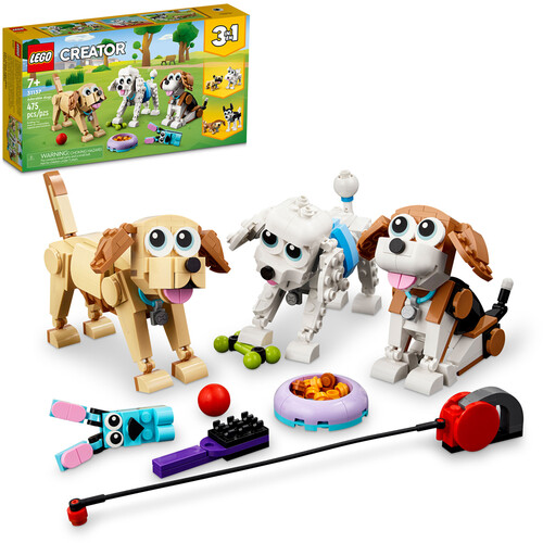 LEGO CREATOR ADORABLE DOGS 3 IN 1