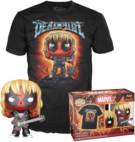 FUNKO POP & TEE DEADPOOL HEAVY METAL L