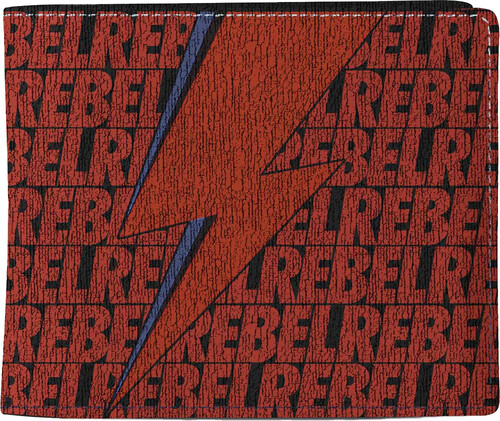 ROCKSAX BOWIE REBEL REBEL WALLET COIN POCKET BLK