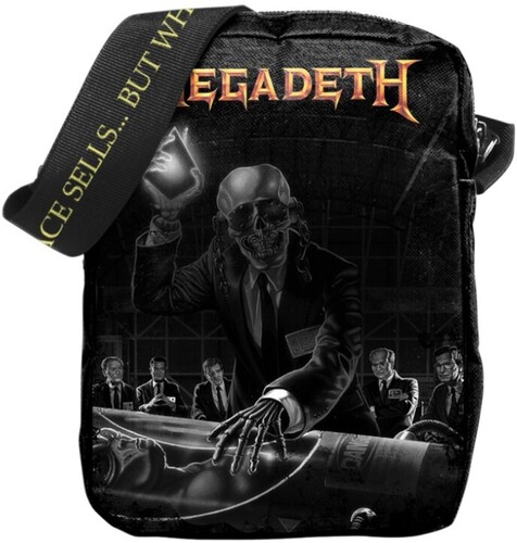 Rocksax - Megadeth - Rust in Peace - Crossbody Bag with Stash Pockets (Black)
