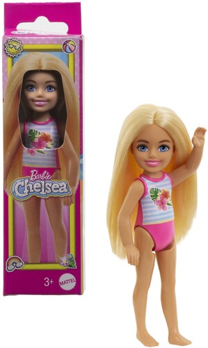 Mattel - Barbie Chelsea Small Doll with Beach Swimsuit, Blonde