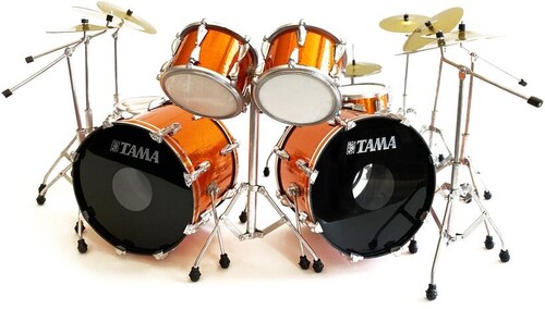 AXE HVN LARS ULRICH METALLICA TAMA ORANGE DRUM KIT