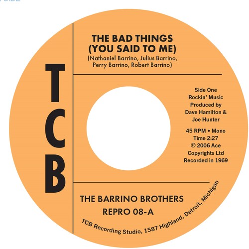 Barrino Brothers - Bad Things (You Said To Me)/Just A Mistake (Uk)