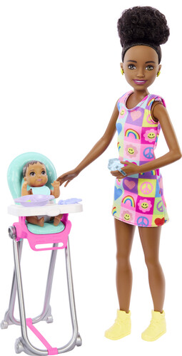 BARBIE SKIPPER BABYSITTERS INC FEEDING PLAYSET AA