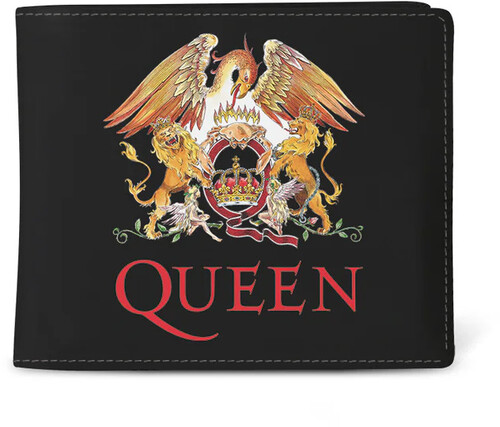Rocksax - Queen - Crest Logo - Wallet with Coin Pocket (Black)