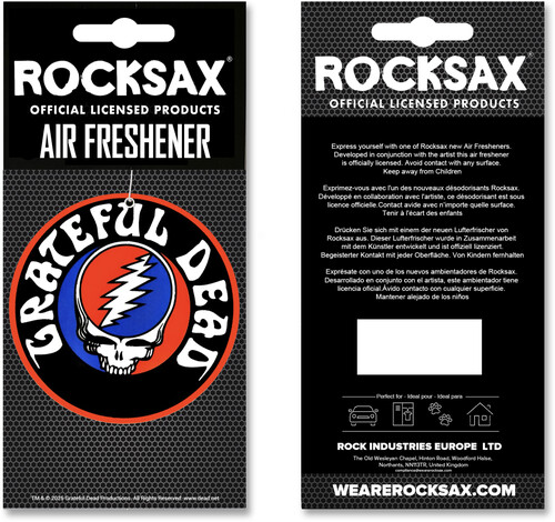 Rocksax - Grateful Dead - Steal Your Face Logo - Air Freshener (Vanilla)