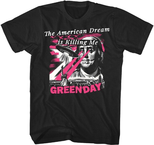 Green Day - American Dream Abduction T-Shirt - Large Black 23GD350A3