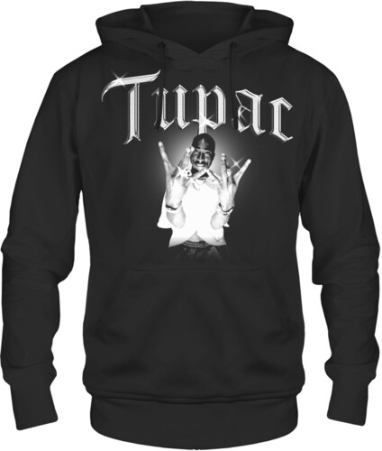 Tupac - B&W West Coast Photo - Pullover Hoodie - Medium Black 31781849A2