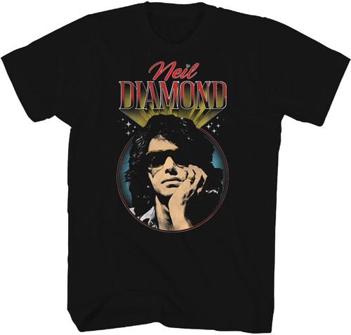 Neil Diamond - Vintage Photo T-Shirt - Large Black 37191004A3