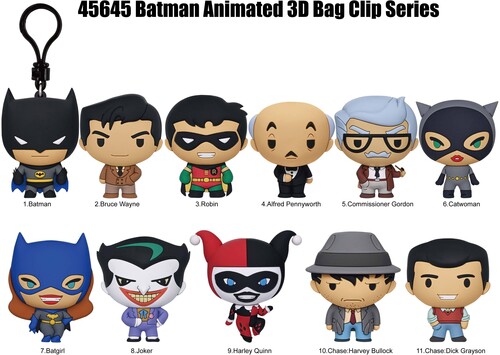 Batman Animated S1 - 24PC 3D Foam Bag Clip Blind B - Batman Animated S1 - 24pc 3d Foam Bag Clip Blind B