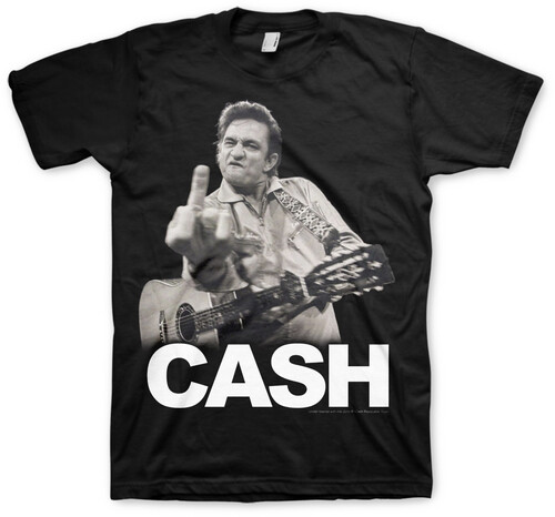 Johnny Cash - The Bird - T-Shirt - 4XL (Black)