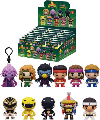 POWER RANGERS 3D FOAM BAG CLIP S2 24CT PDQ